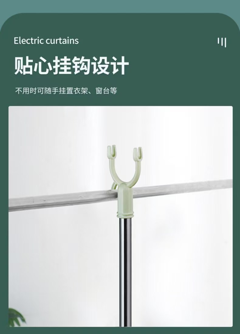 不锈钢伸缩撑衣杆 图2