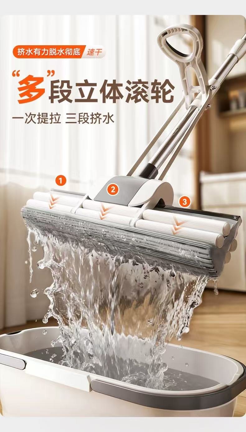 免手洗胶棉拖把头 图2